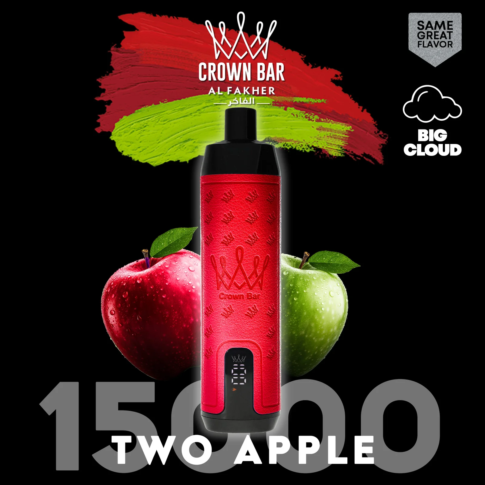 alfakher-crownbar-15000-two-apple - Al Fakher Vape | Shop DE