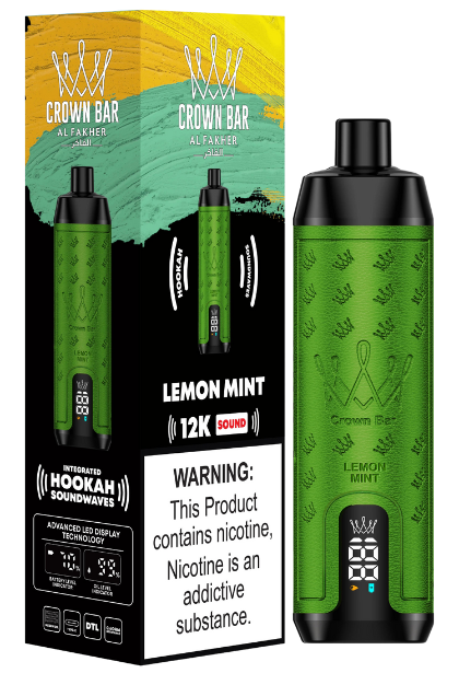 alfakher-crownbar-12000-lemon-mint - Al Fakher Vape | Shop DE