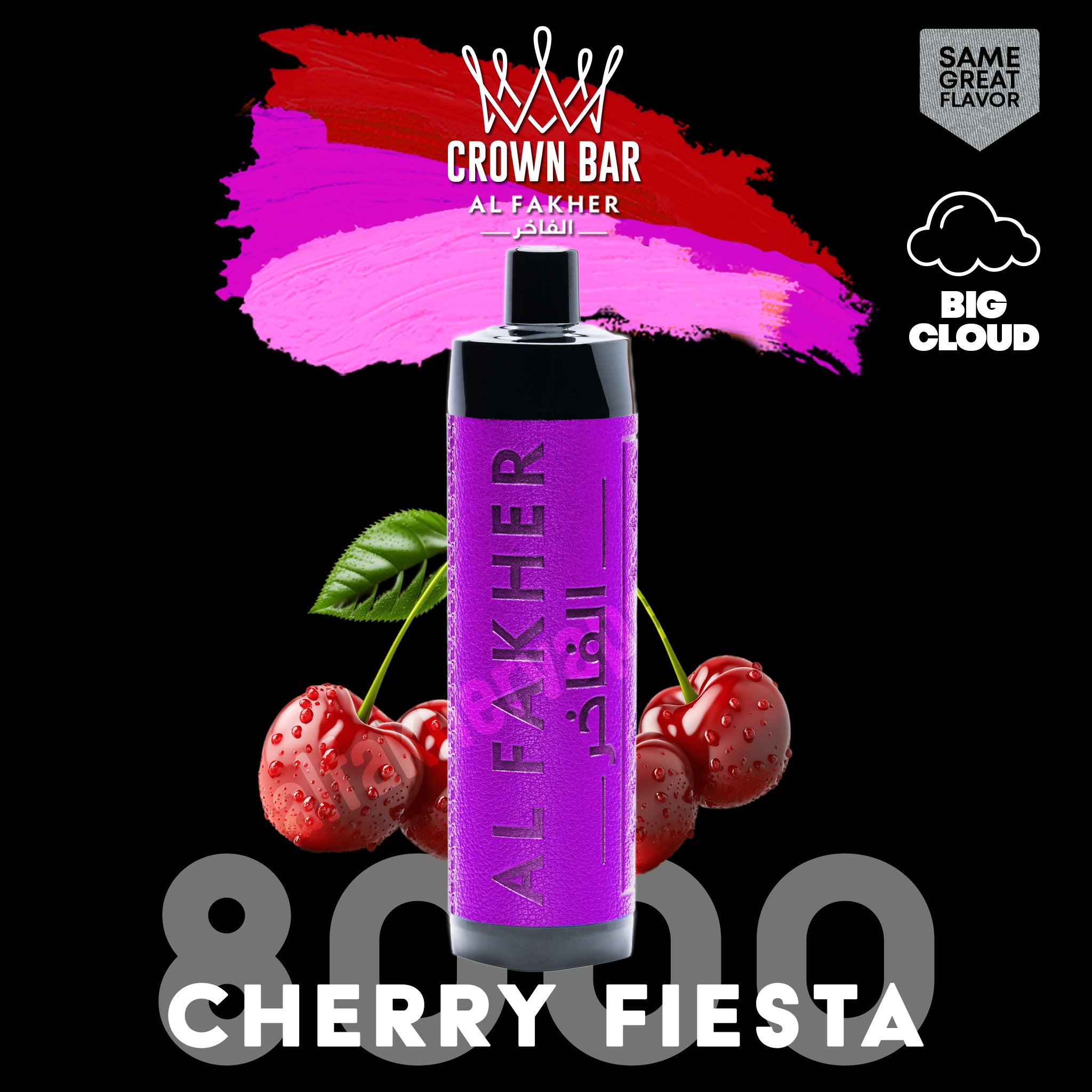 alfakher-crownbar-8000-cherry-fiesta - Al Fakher Vape | Shop DE