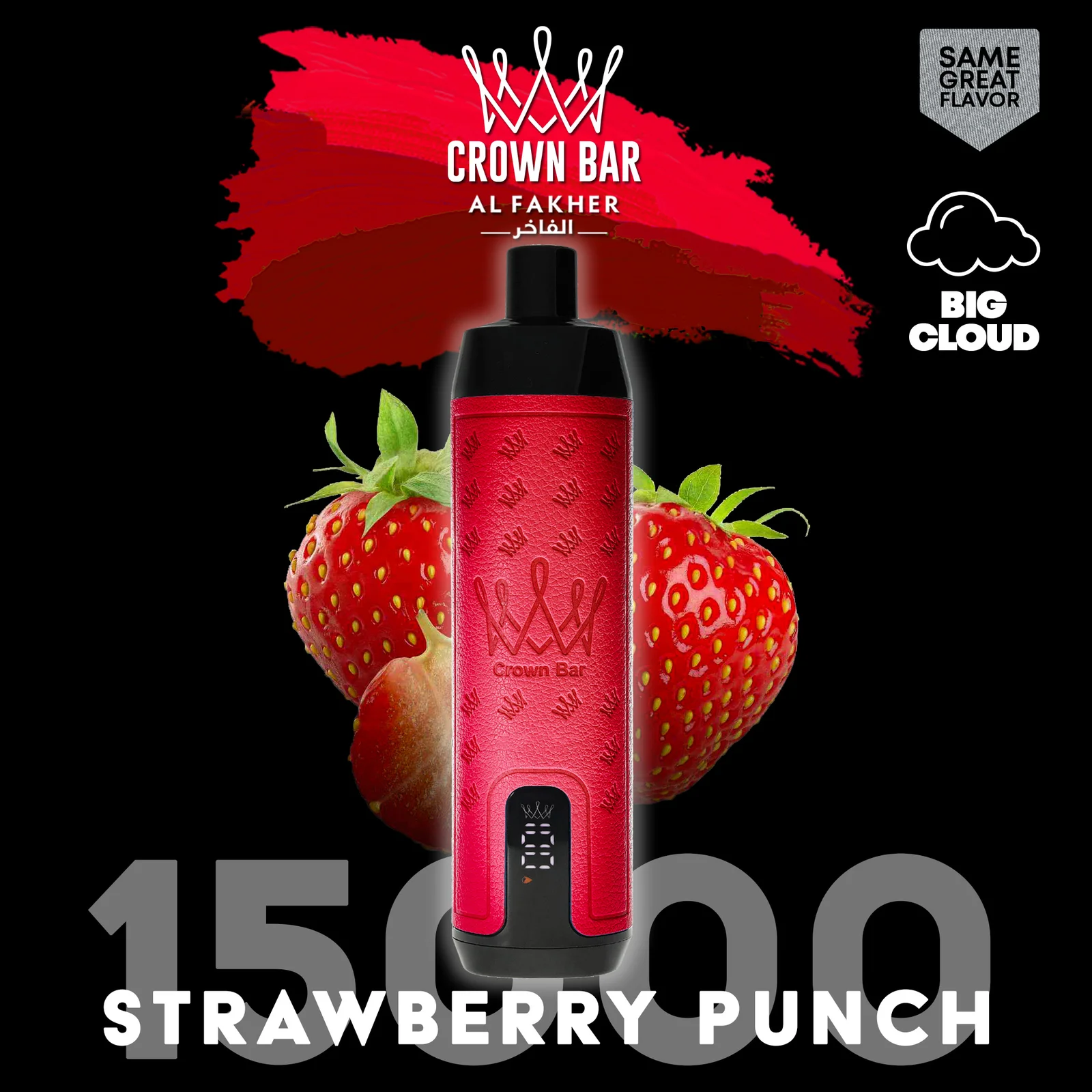 alfakher-crownbar-15000-strawberry-punch - Al Fakher Vape | Shop DE