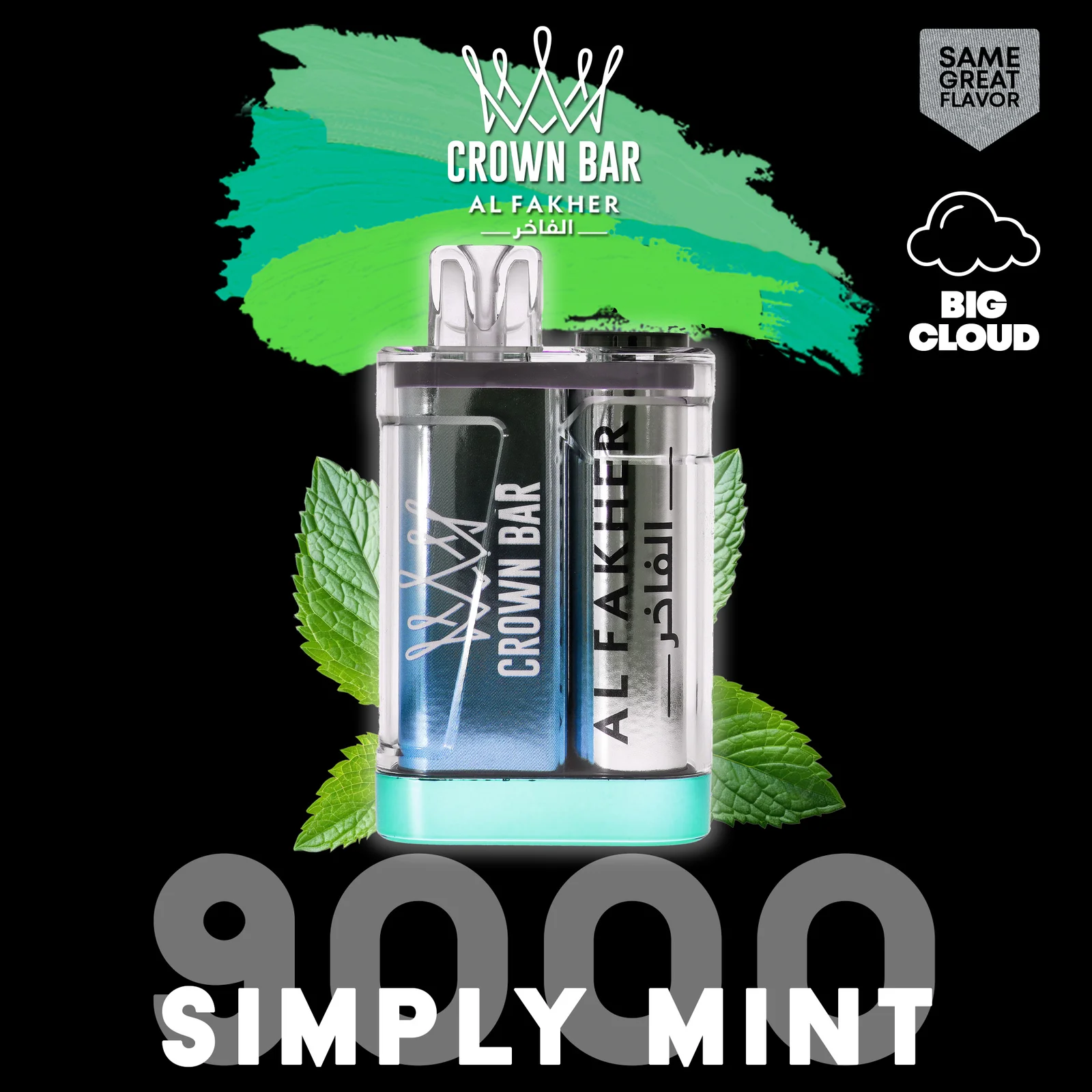 alfakher-crownbar-9000-simply-mint - Al Fakher Vape | Shop DE