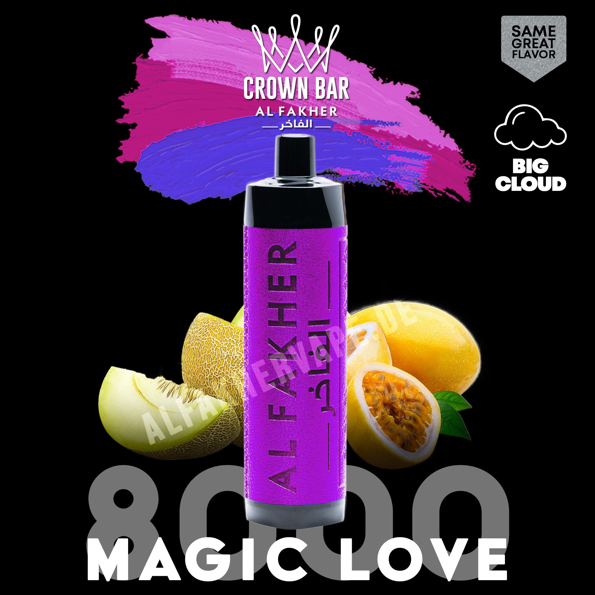 alfakher-crownbar-8000-magic-love - Al Fakher Vape | Shop DE