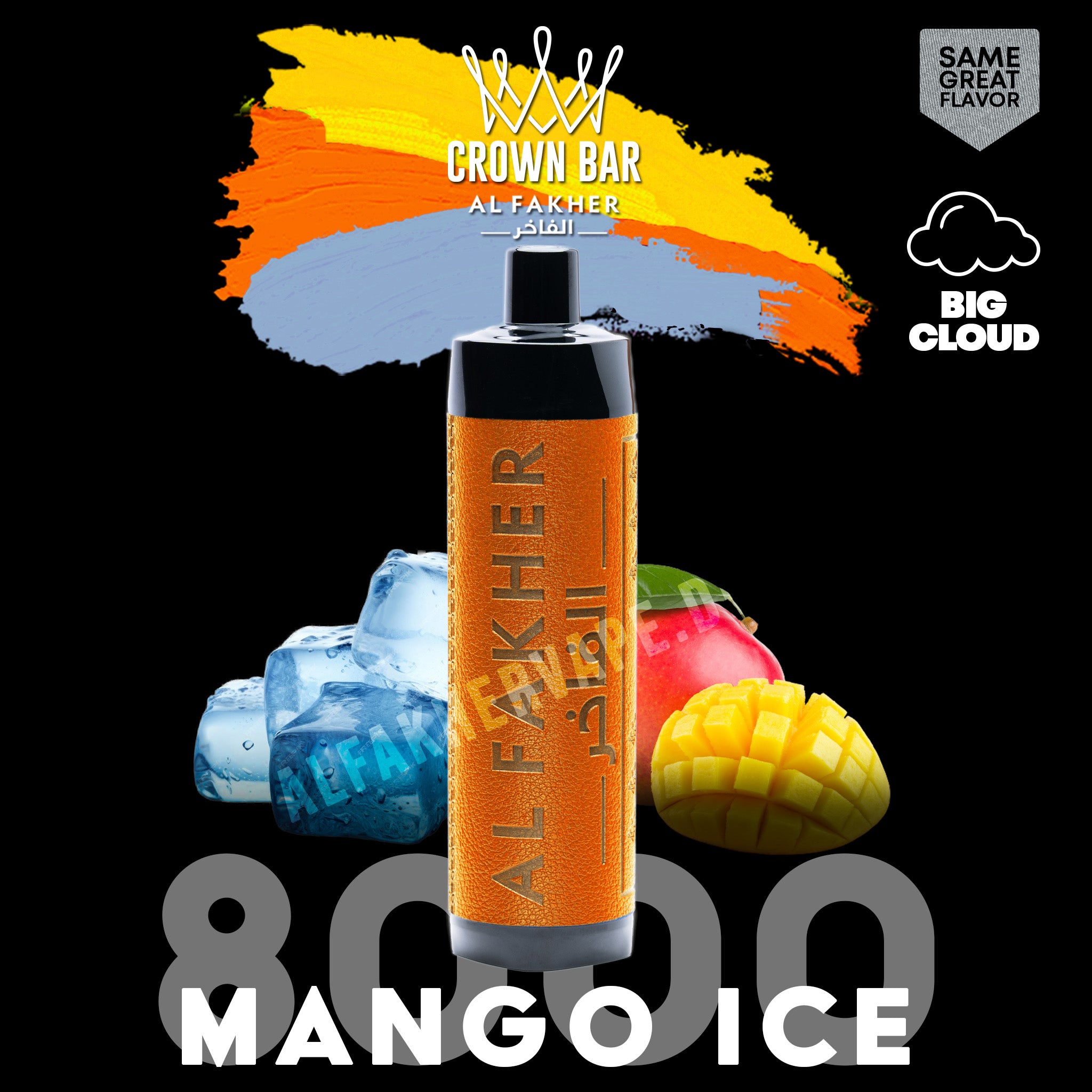 alfakher-crownbar-8000-mango-ice - Al Fakher Vape | Shop DE