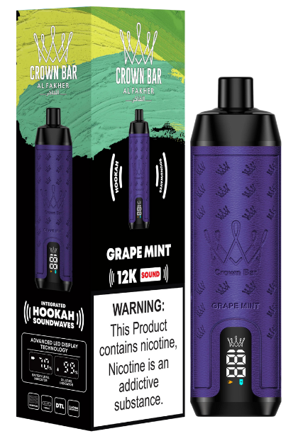 alfakher-crownbar-12000-grape-mint - Al Fakher Vape | Shop DE