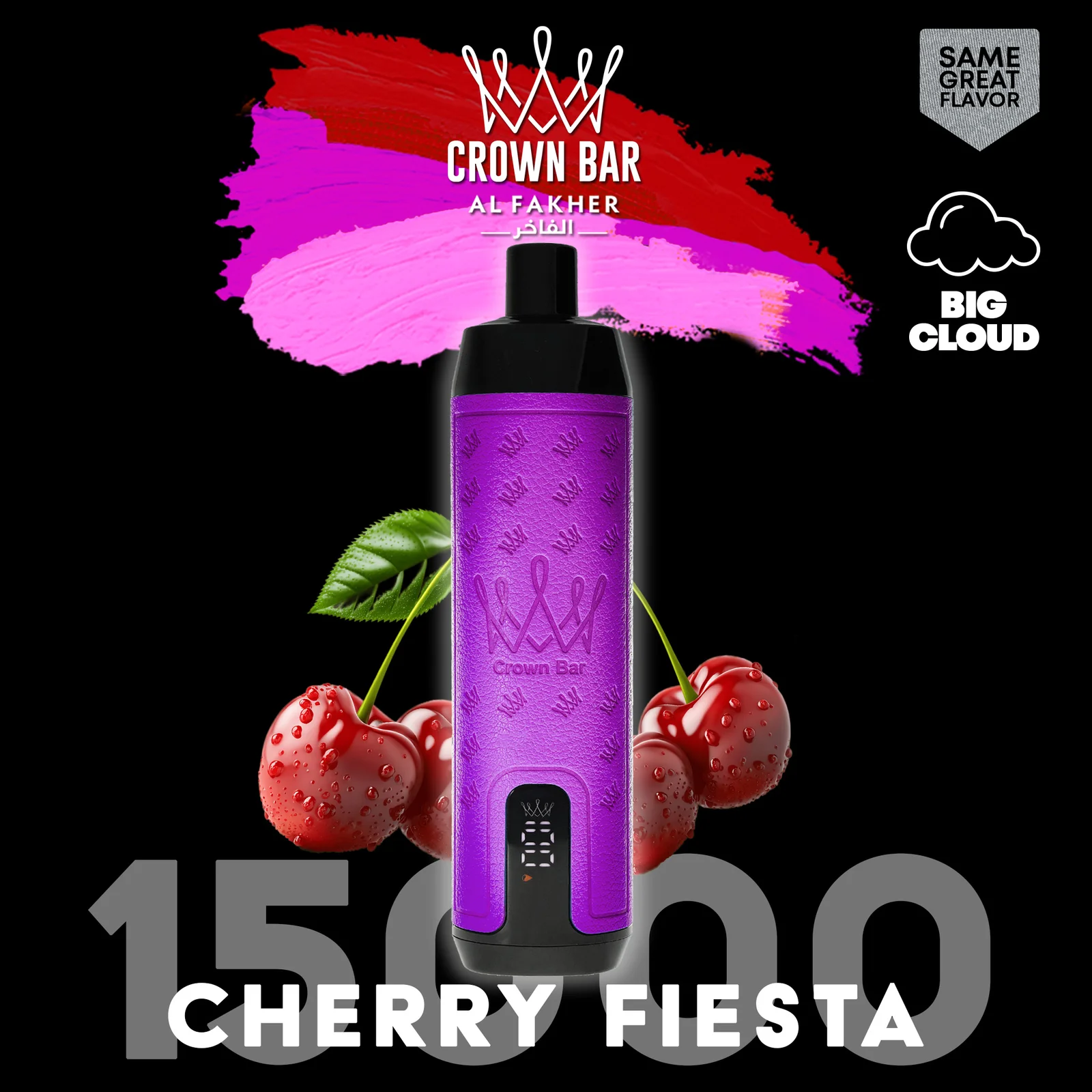 alfakher-crownbar-15000-cherry-fiesta - Al Fakher Vape | Shop DE